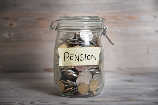 jar of pension money