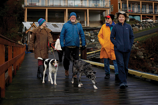 From left, Marisa Collins, John Boquist, Frank Antonsen and Adrienne Booth.