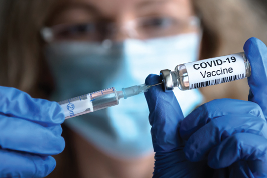 COVID-19 vaccine rollout.