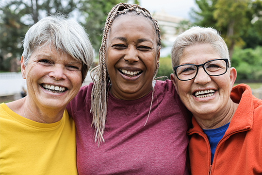 Treasury Board confirms PSHCP deal. Group of three older adult women.