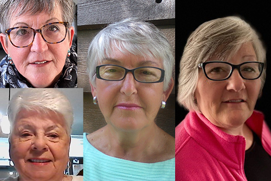 Advocacy program officers for Ontario — Karen Dekold, Sheila Ducarme, Linda MacDonald and Sharon McGovern.