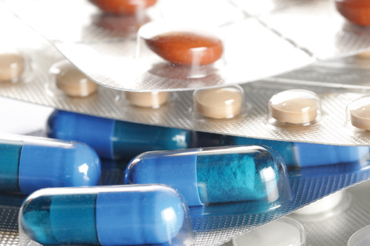 Bilan santé Gros plan sur des plaquettes de pilules.