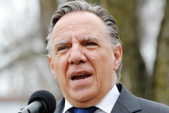 Quebec premier François Legault Quebec premier François Legault.