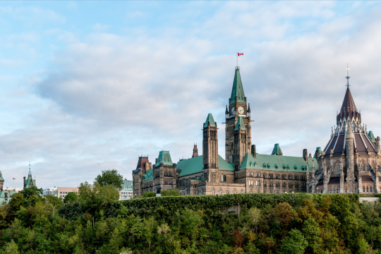 Parliament Hill in Ottawa.