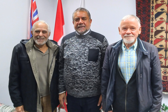 Mohni Khanna, MP Sukh Dhaliwal, Ian Spence.