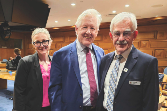 Bob Rae, flanked by Sayward Montague, left, and Roy Goodall. Bob Rae, flanked by Sayward Montague, left, and Roy Goodall.