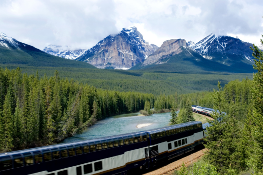 The Rocky Mountaineer. The Rocky Mountaineer.