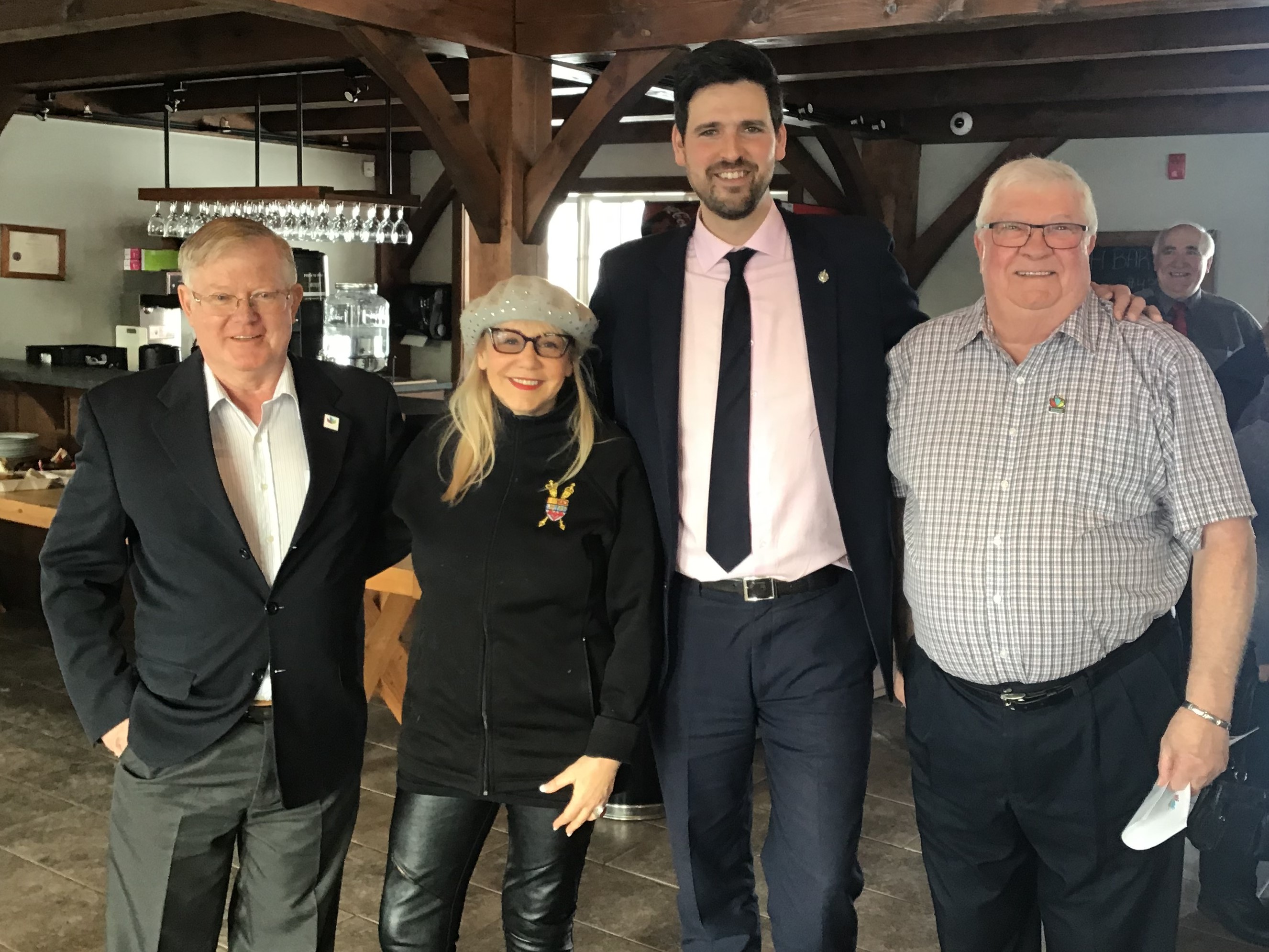 Federal Retirees executive members with MP's Lenore Zann and Sean Fraser