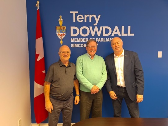 Chris Auger, Leo Brooks and Terry Dowdall