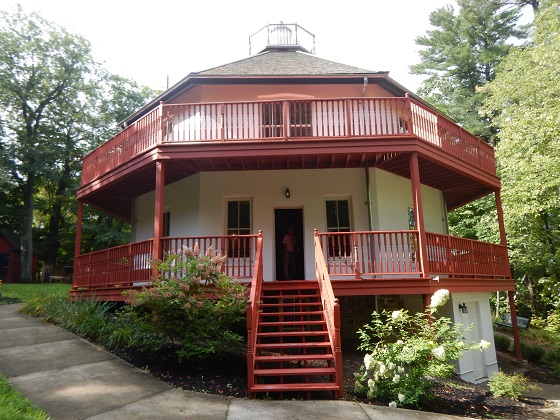 Front entrance of Woodchester Villa