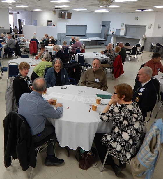 Members waiting for meeting to begin