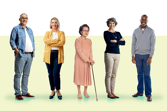 Multigenerational group of public servants.