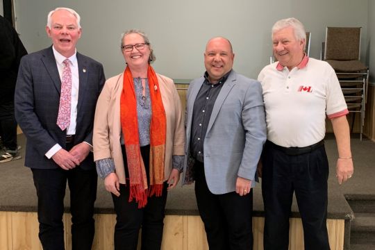 Panelists at Federal Retirees’ Summerside branch event.