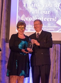 Ceci O’Flaherty, left, and Association president Jean-Guy Soulière