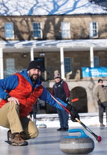Curling at the HopSpiel. Curling at the HopSpiel.