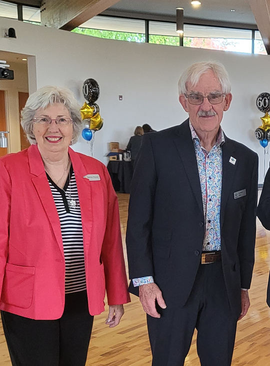 Roy Goodall, National President and Patricia Francis, Director