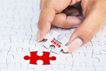 Pièces de puzzle budget 2019. Pièces de puzzle budget 2019.