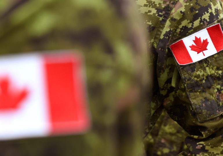 Canadian Forces uniform flag.