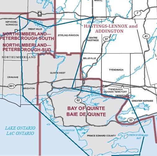 Branch Federal Ridings Map Branch Federal Ridings Map